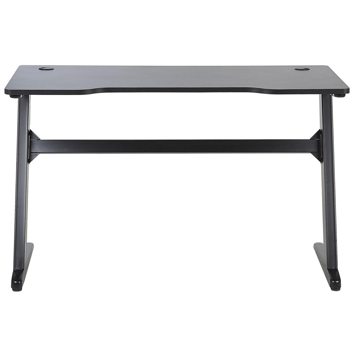 SPIELTISCH schwarz 120/60/73 cm Darfur - Schwarz, Holzwerkstoff (60/120/73cm) - Beliani