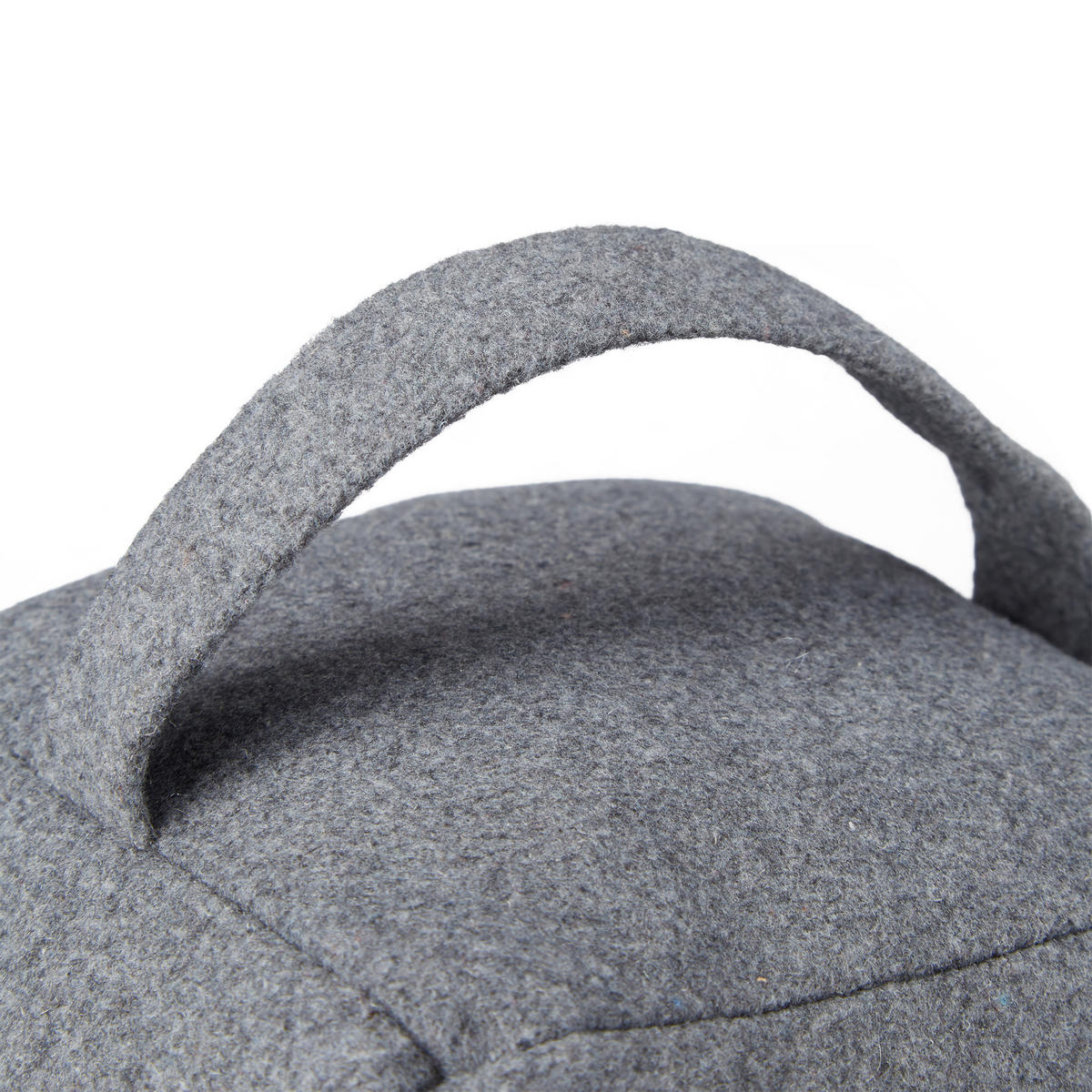 DÖRRSTOPP Mörkgrå stjärna med handtag - Grå, Textil/Naturmaterial (15/15cm) - Relaxdays