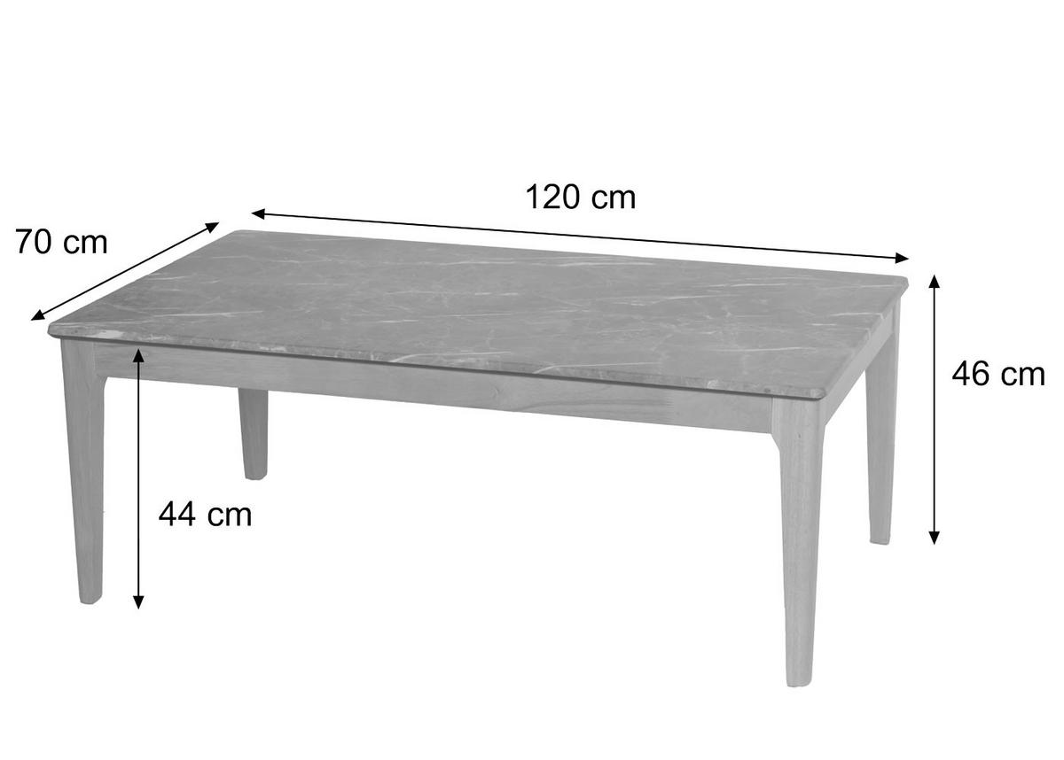 COUCHTISCH rechteck Braun - Braun, Holz (70/120/46cm) - MCW