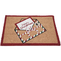 FUSSMATTE Kokosfaser Weihnachtsmotiv 59/39 cm - Braun, Naturmaterialen (39/59cm) - Home Styling Collection