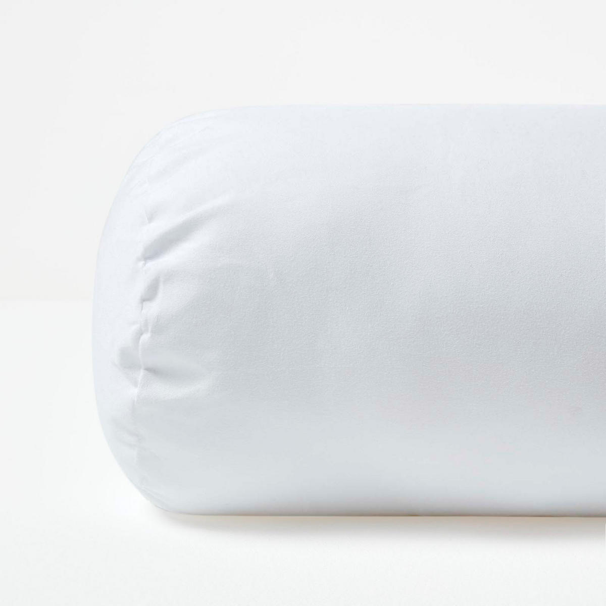 NACKENROLLE Füllkissen – Mikrofaser, 30/9 cm - Weiß, Textil (9/30cm) - Homescapes