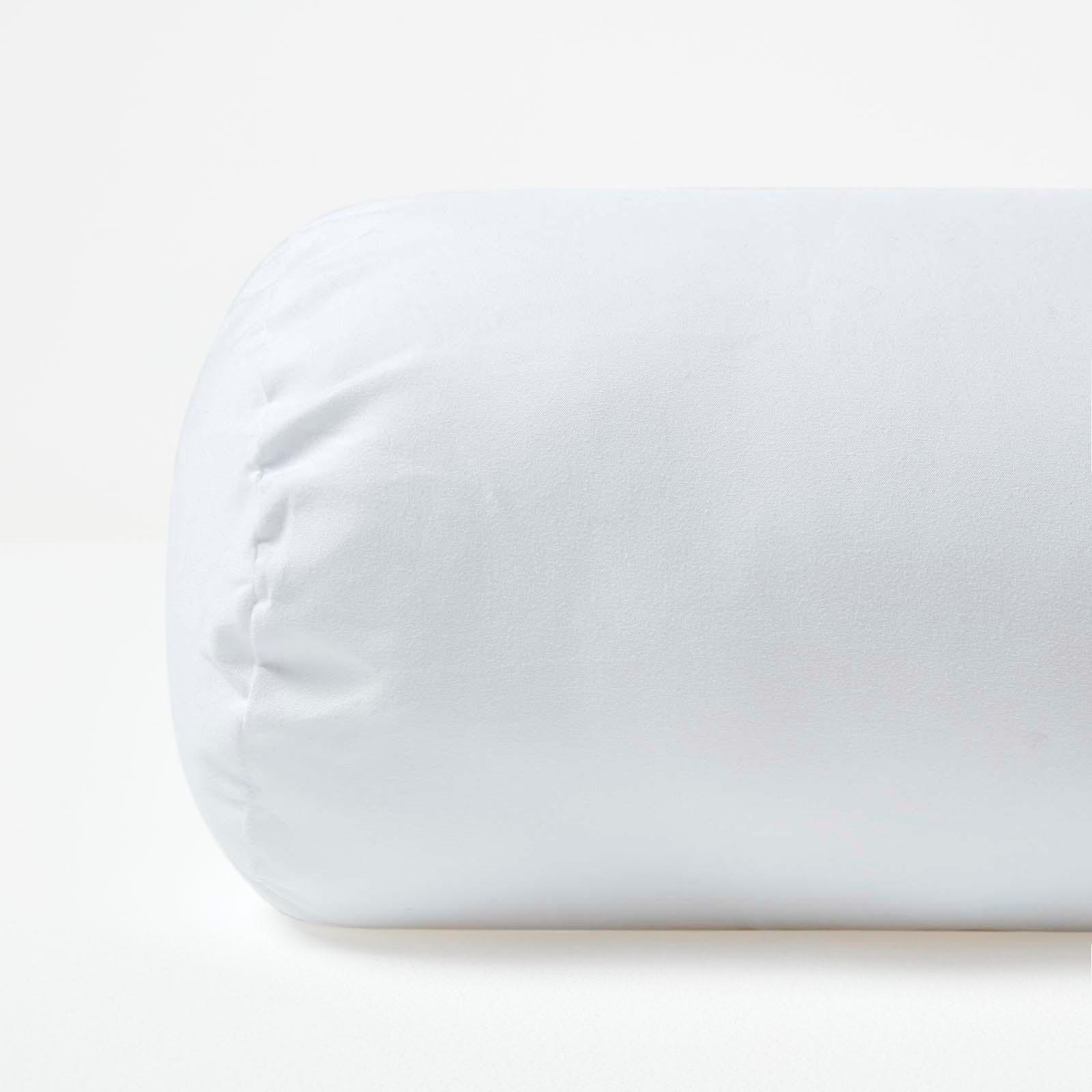 Thumbnail - Homescapes Nackenrolle, Weiß, Textil, Füllung: Polyester, Zylindrisch, 20x45 cm, Oeko-Tex®, Schlaftextilien, Kopfkissen ...