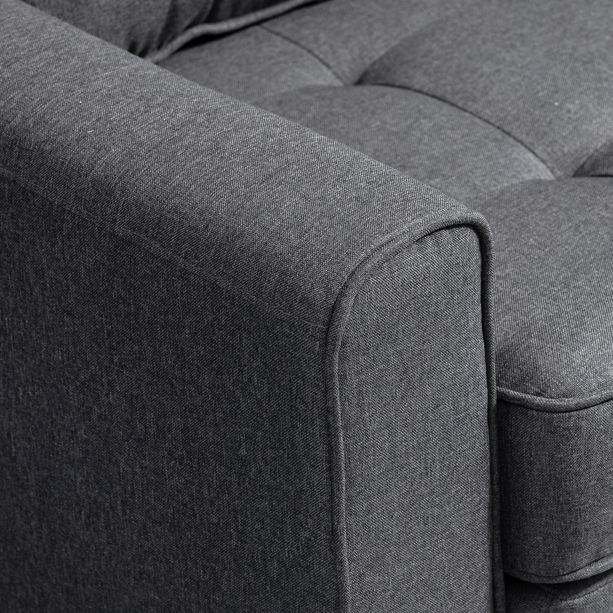 SCHLAFSOFA 2-Sitzer DE-08209 Klappsofa mit Bettfunktion Grau - Grau, Holzwerkstoff (147.5/85/75cm) - ComfortXL