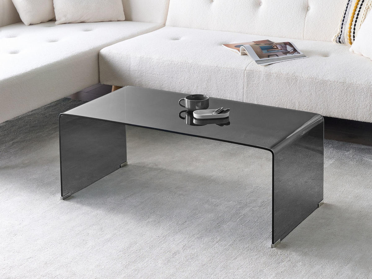 COUCHTISCH Schwarz Kendall - Schwarz, Glas (100/50/40cm) - Beliani