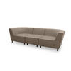 GARTENLOUNGE-SOFA 3-Sitzer Brandie 279x77x103 mit Outdoorbezug braun - Braun, Kunststoff (279/77/103cm) - 58aufmkessel