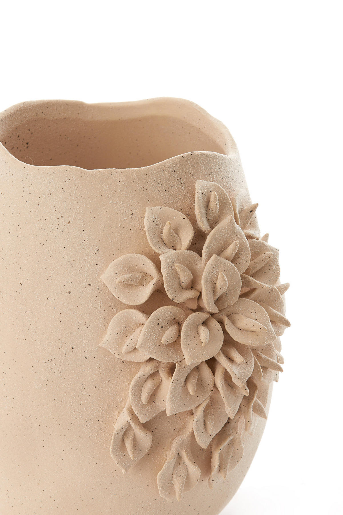 VASE Amiata Weiß 23/20,5/26 cm - Weiß, Keramik (26cm) - Light & Living