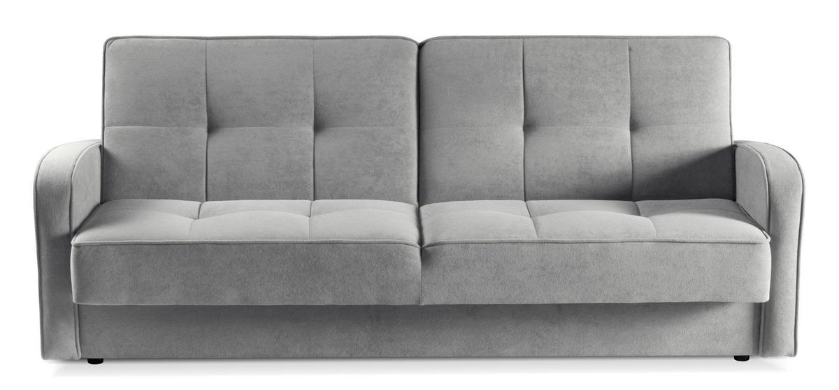 SOFA Grau ARIS Schlafsofa - Grau, Textil (222/90/93cm) - Sepro Meble
