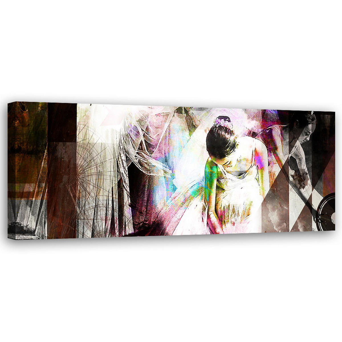 KUNSTDRUCK Bunt 150/50 cm - Multicolor, Textil (150/50cm) - KUNSTLOFT