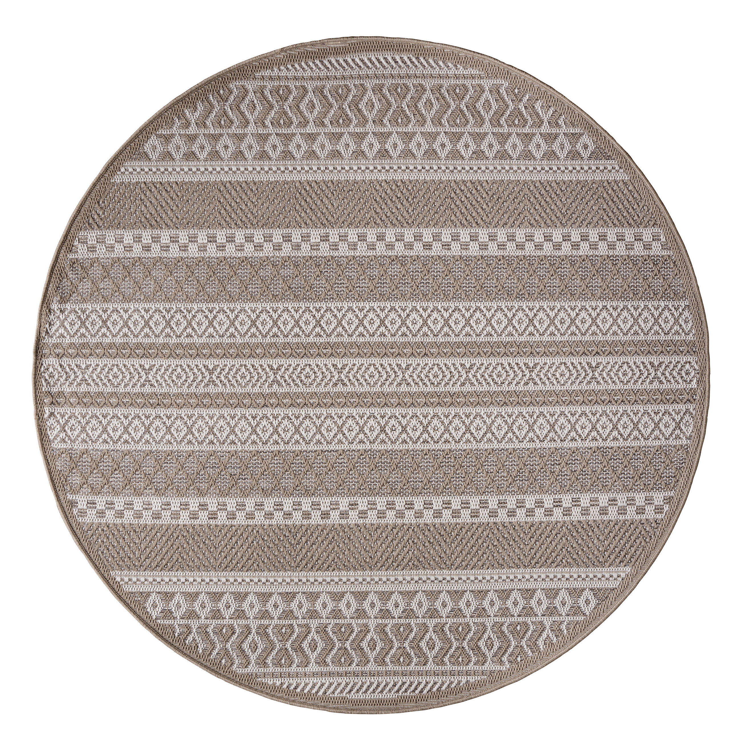 OUTDOORTEPPICH 120/120 cm Vermont 183 - Beige, Textil (120/120cm) - Paco Home