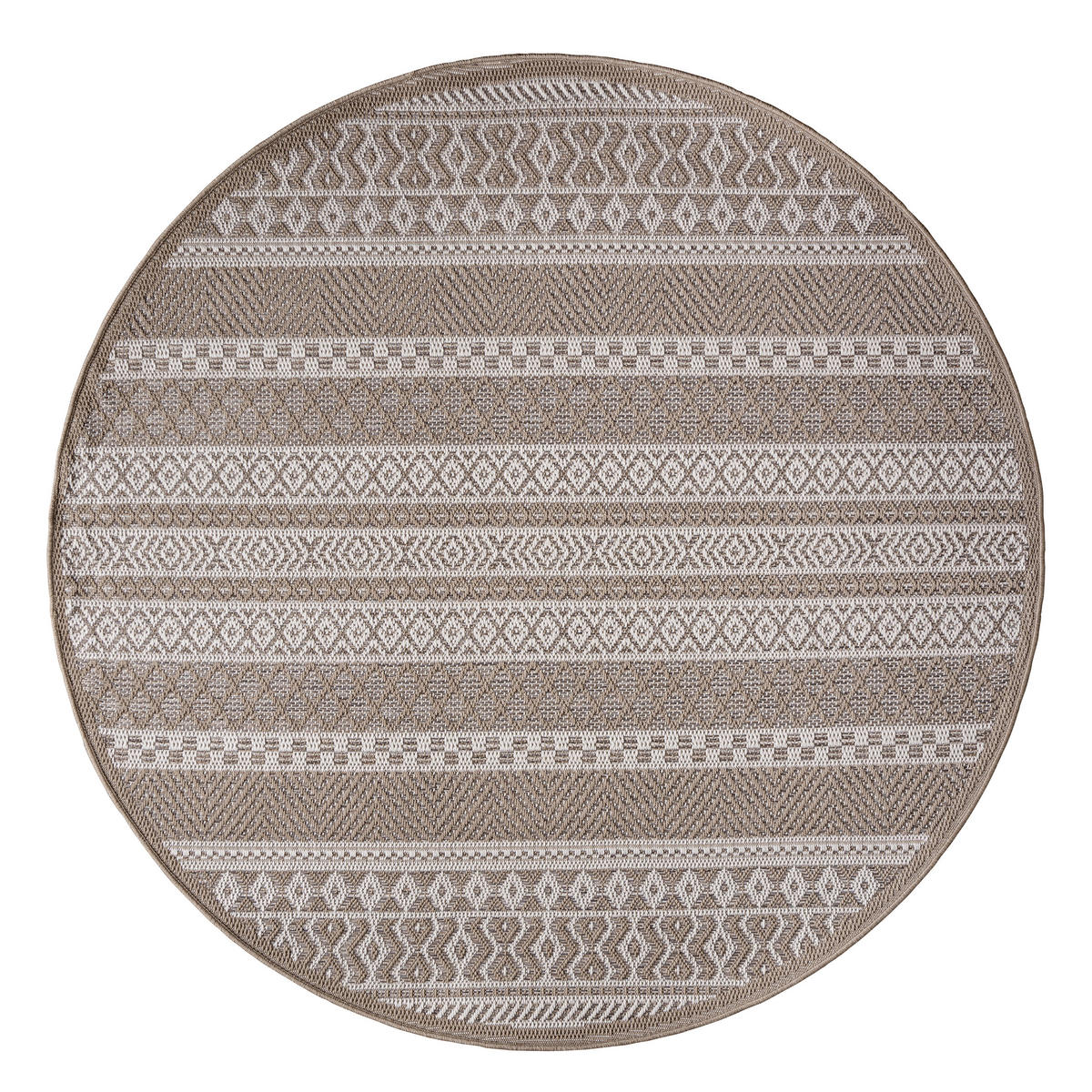 OUTDOORTEPPICH 120/120 cm Vermont 183 - Beige, Textil (120/120cm) - Paco Home