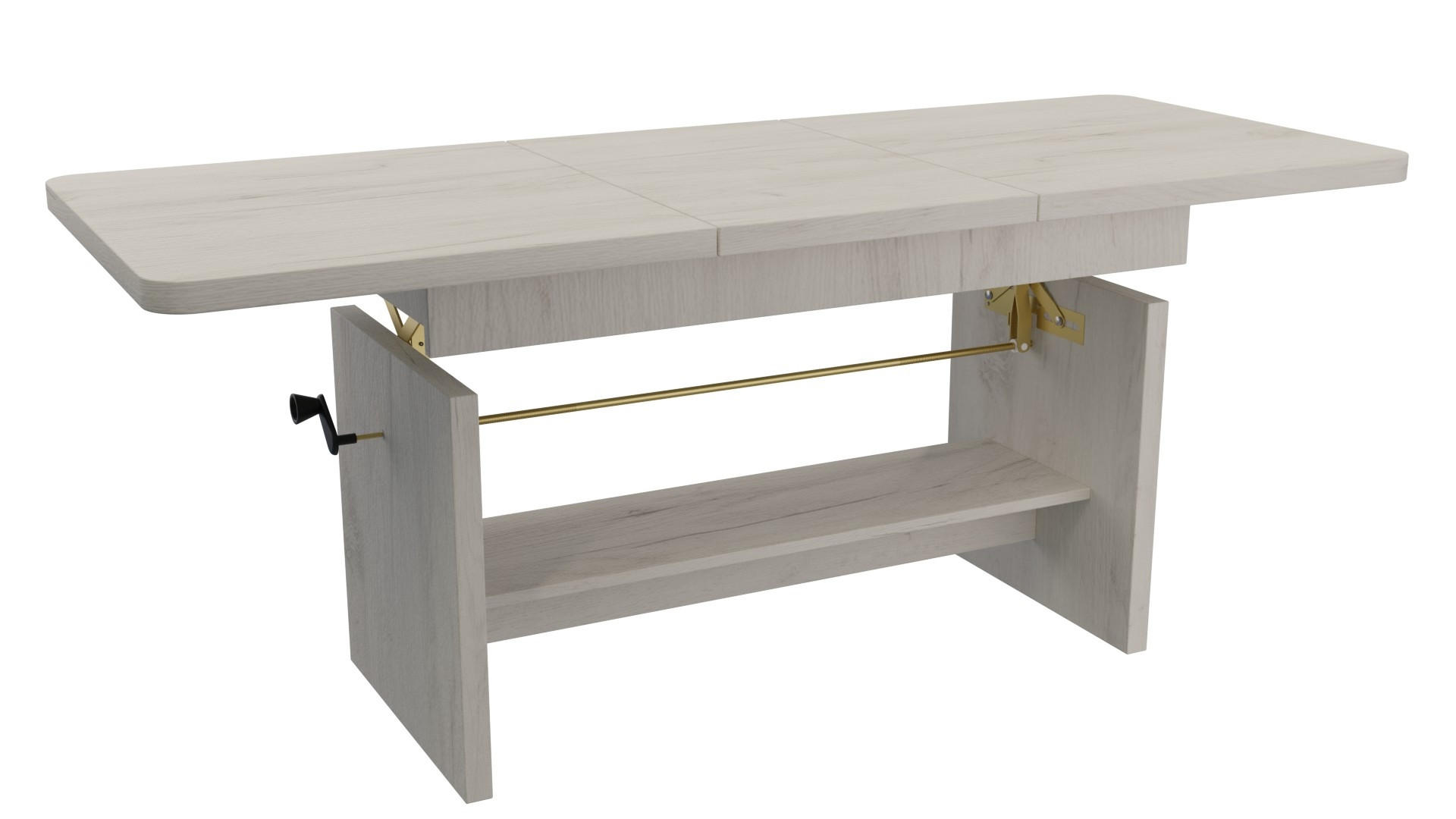Masseno Esstisch Eiche Bianco 62x70x116 cm