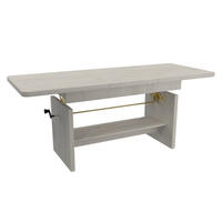 ESSTISCH BRANT Ausziehbar 116 - 156 / 62 x 70 cm - Eiche Bianco/Weiß, Holz (116/62/70cm) - MASSENO