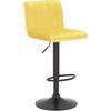 BARHOCKER Samt gelb - Gelb/Schwarz, Textil/Metall (41/87/49cm) - CLP