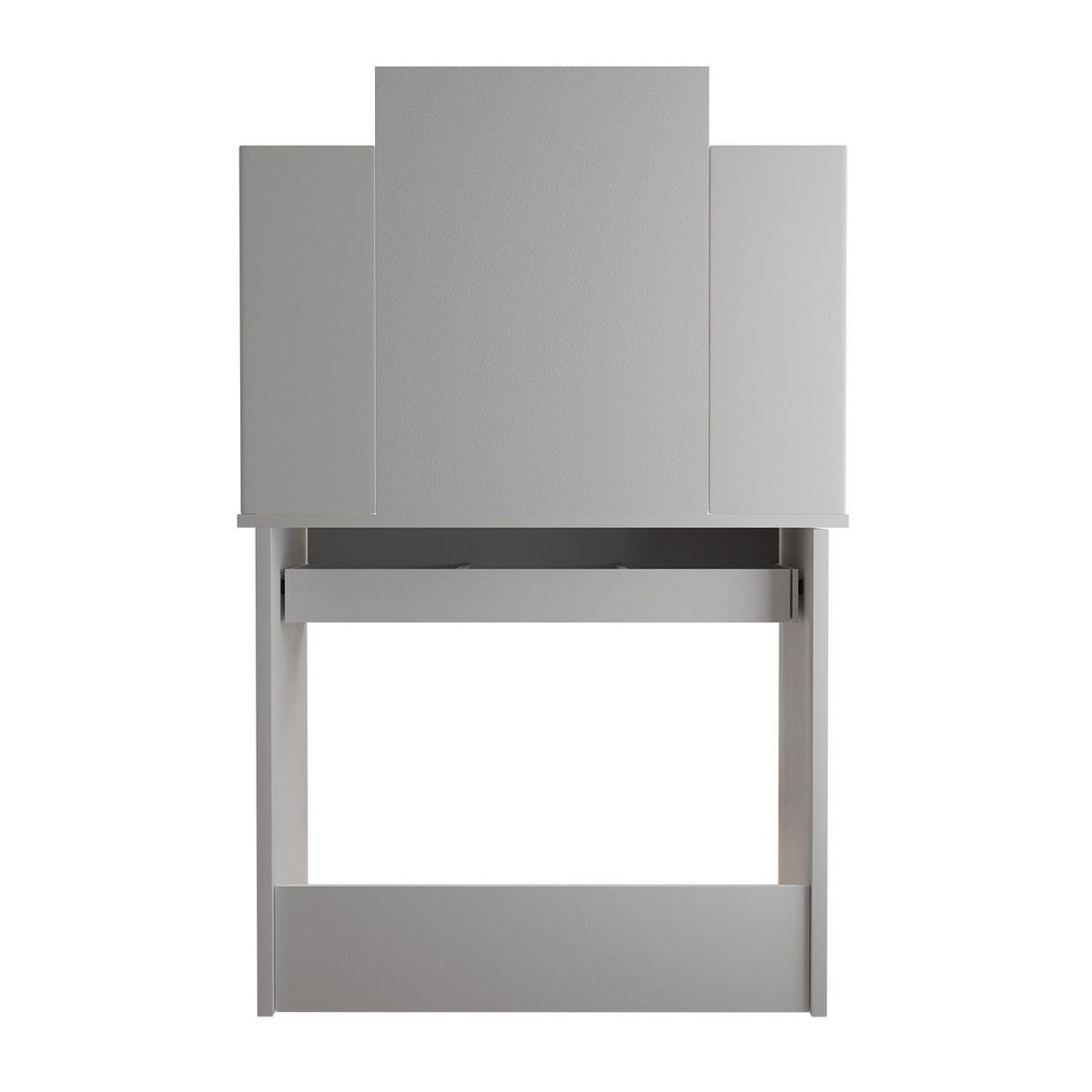 SCHMINKTISCH Zoey mit LED-Spiegel - Weiß, Holz (40/140/90cm) - Juskys