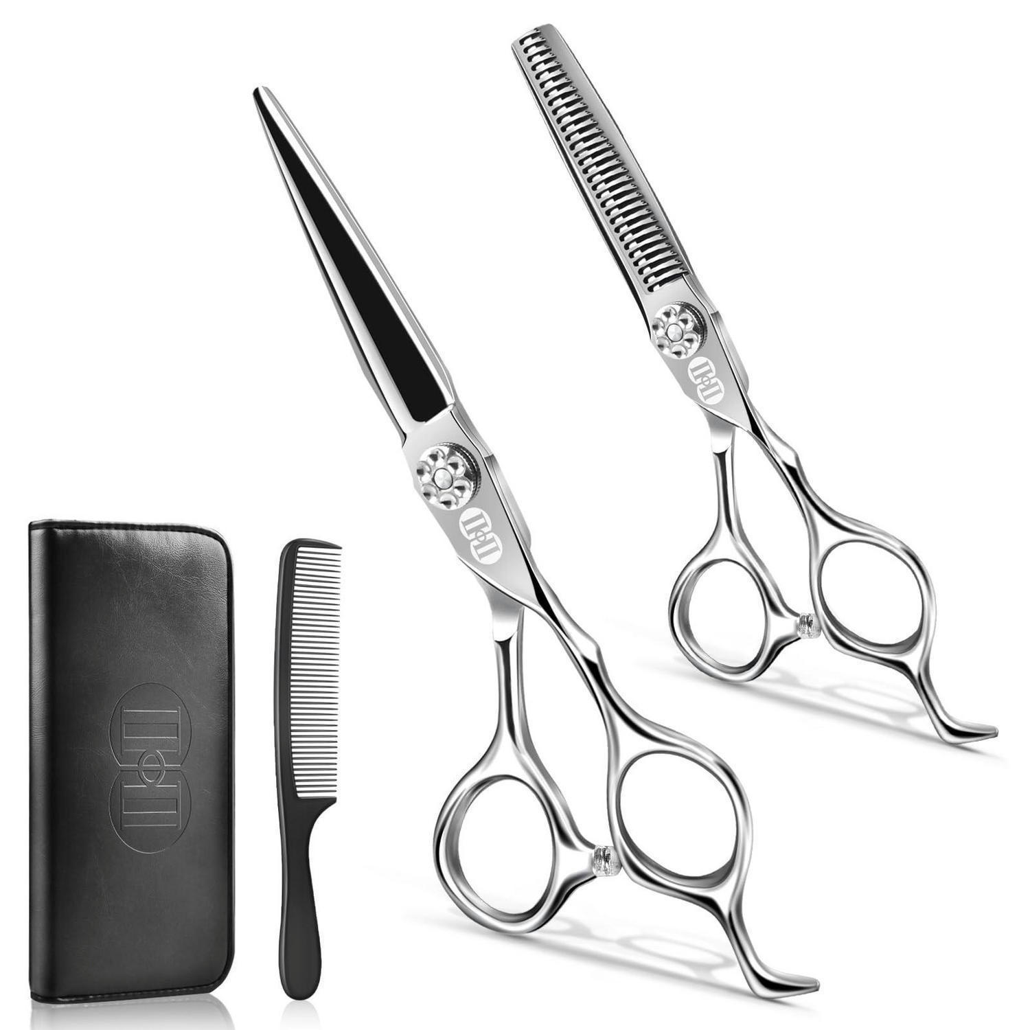FRISEURSCHEREN Set 5-teilig Silber - Silberfarben, Metall (5.8/1.5/17cm)