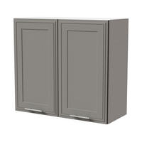 HÄNGESCHRANK Salo W3/80 Weiß / Dust Grey Matt 80 / 32,5 / 72cm - Weiß/Grau, Holz/Holzwerkstoff (80/72/32.5cm) - Feldmann-Wohnen