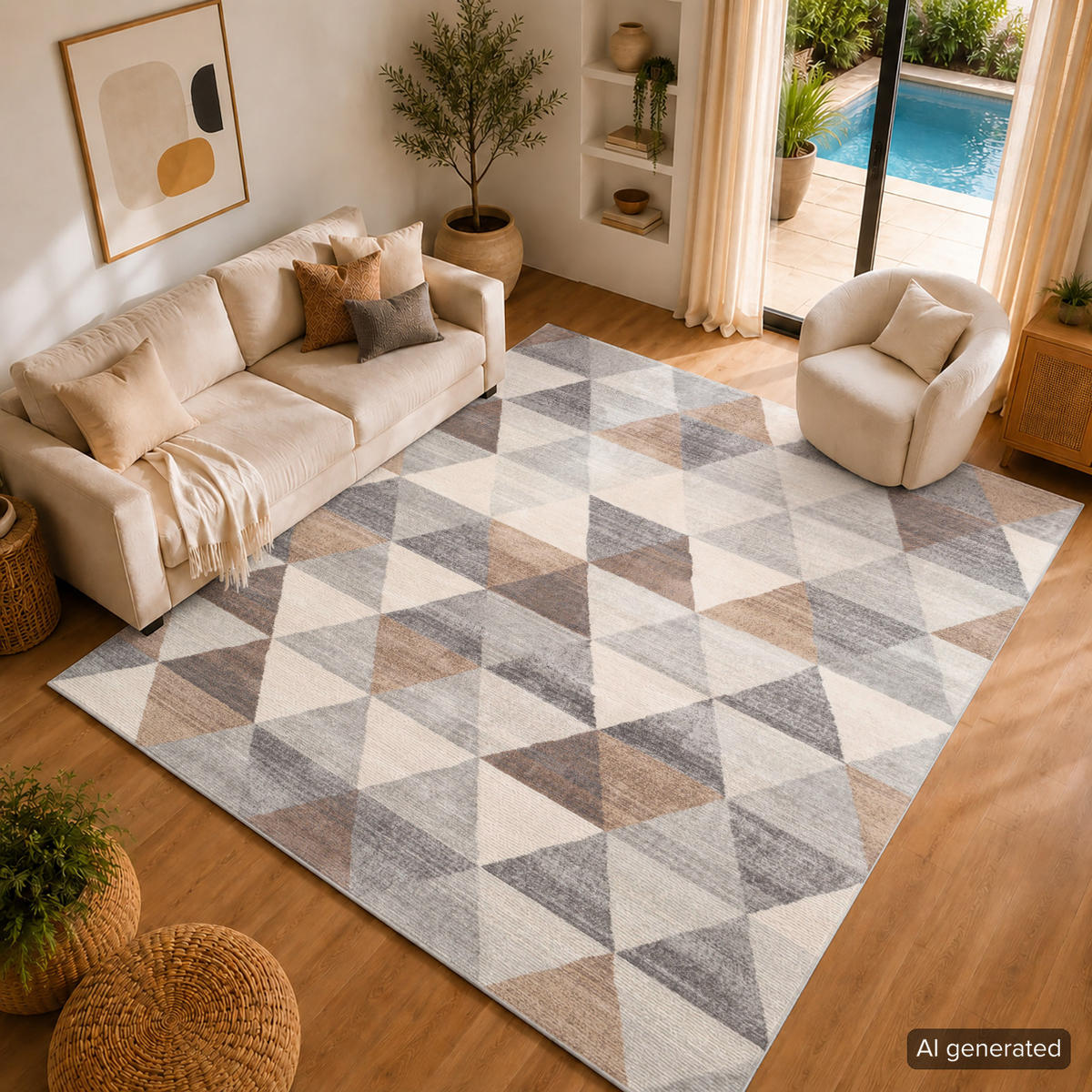 KURZFLORTEPPICH Katherine 200/275 cm Grau - Grau, Textil (200/275cm) - LIVABLISS