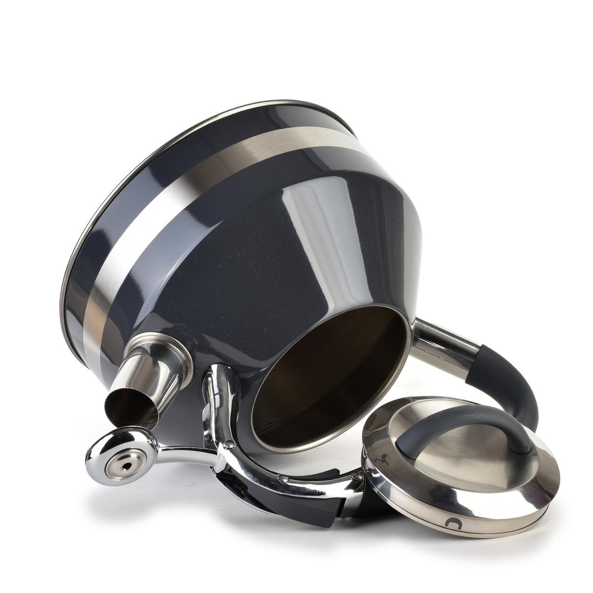 WASSERKESSEL Georg Grau 19.5/19.5/22 cm Metall - Grau, Metall (19.5cm) - Mondex