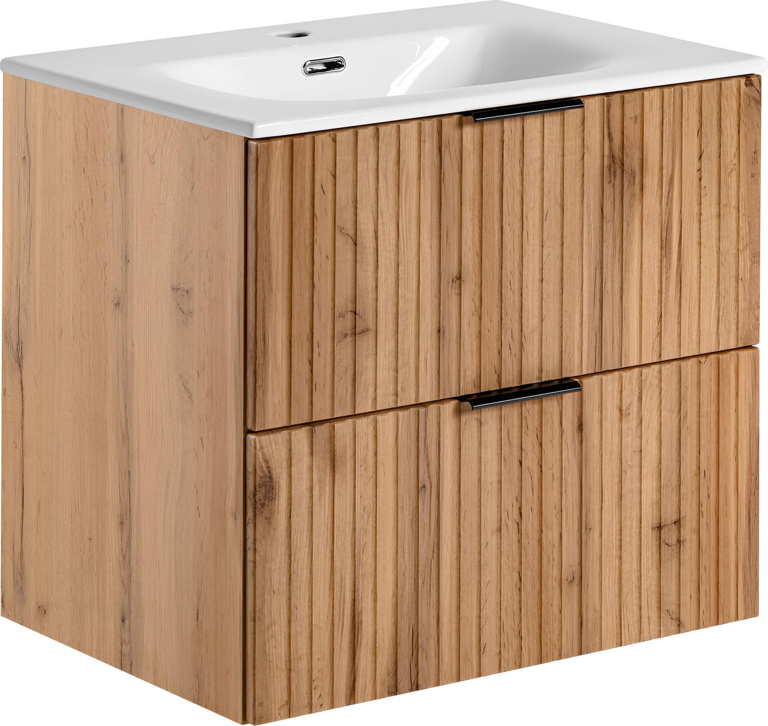WFL Group Waschtischkombi Eiche Wotan 61x58.5x46 cm