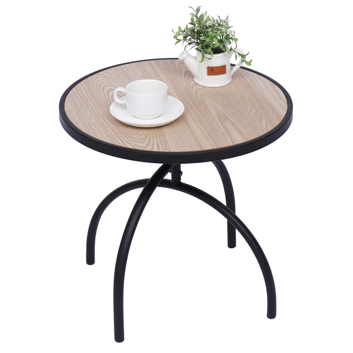BEISTELLTISCH Rund Schwarz 45 x 45 x 41.5 cm - Schwarz, Holz (45/45/41.5cm) - Nordlys