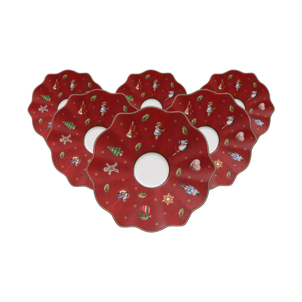 ESPRESSOUNTERTASSEN Toy's Delight bunt ø 13 cm 6er Set - Multicolor, Keramik (13cm) - Villeroy & Boch