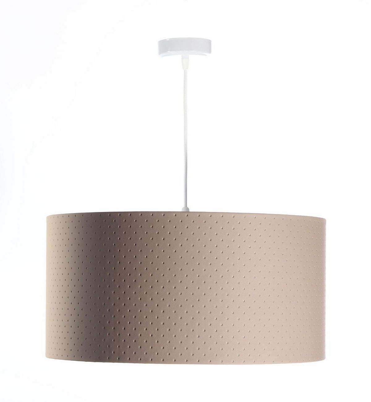 HÄNGELEUCHTE Weiß 60/30 cm - Beige/Weiß, Kunststoff (60/1.1/30cm) - ONZENO