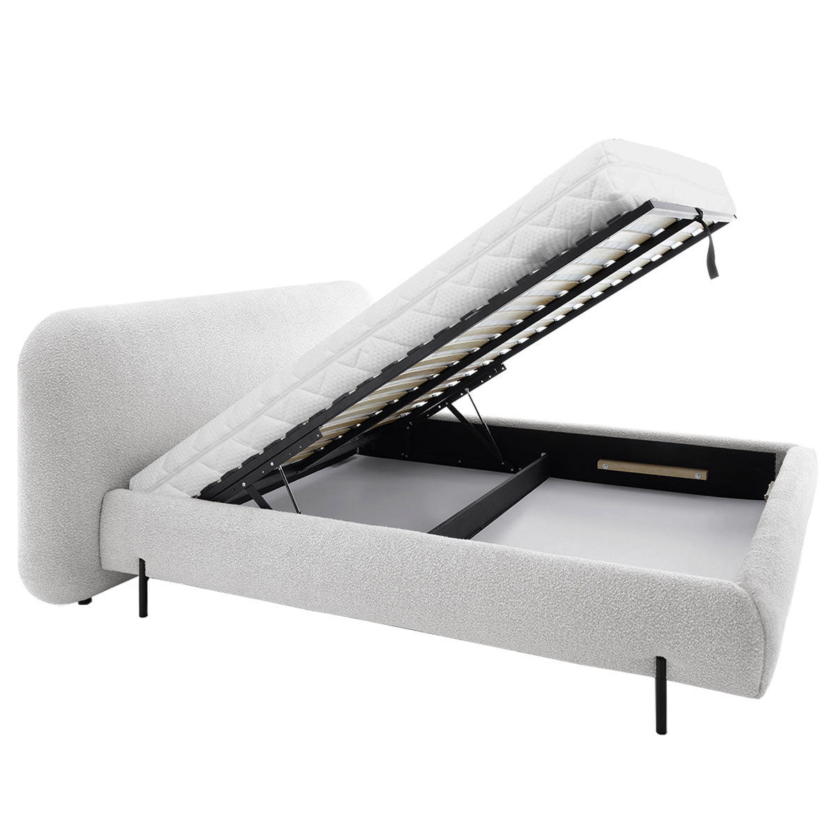 BOXSPRING POSTEĽ 160/200 Tobias Svetlo šedá - sivá, drevo (160/200cm) - Petits-meubles