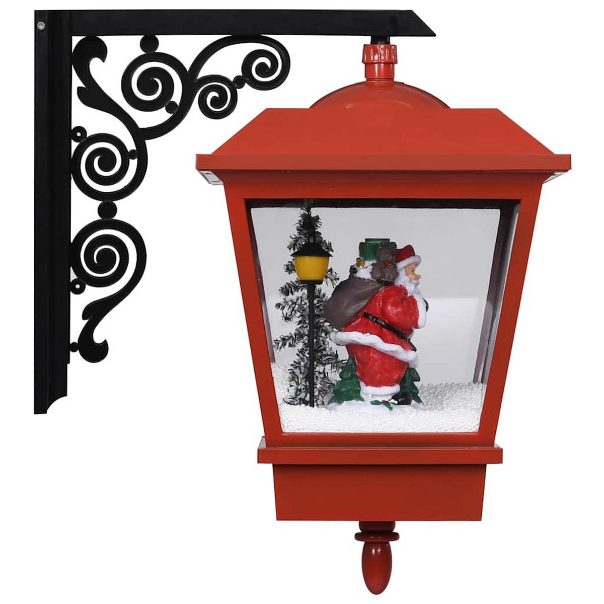 WEIHNACHTS-WANDLEUCHTE Mit Led-Licht Und Weihnachtsmann Rot - Rot, Kunststoff (27/45/40cm) - vidaXL