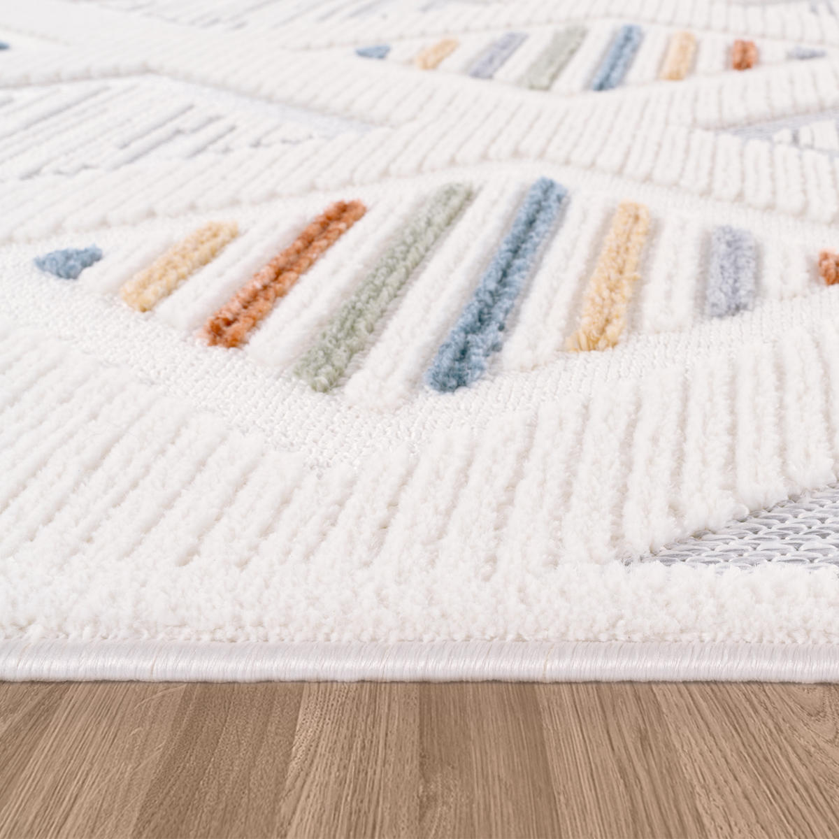 KURZFLORTEPPICH 160/160 cm Brisbane 597 - Multicolor, Textil (160/160cm) - Paco Home