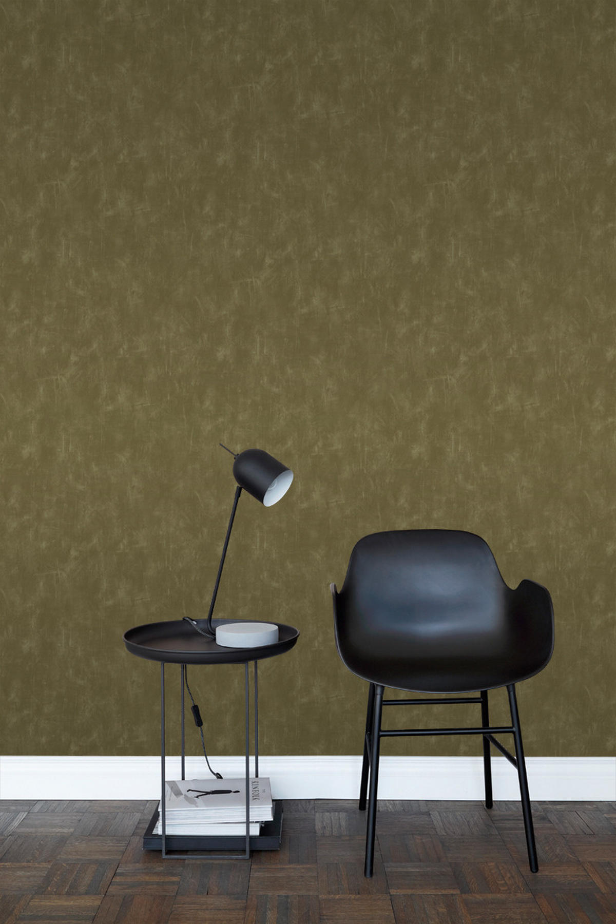 TAPETE mit malerischem Effekt 53 cm x 10.05 m - Gelb, Papier (53/1000cm) - ESTAhome