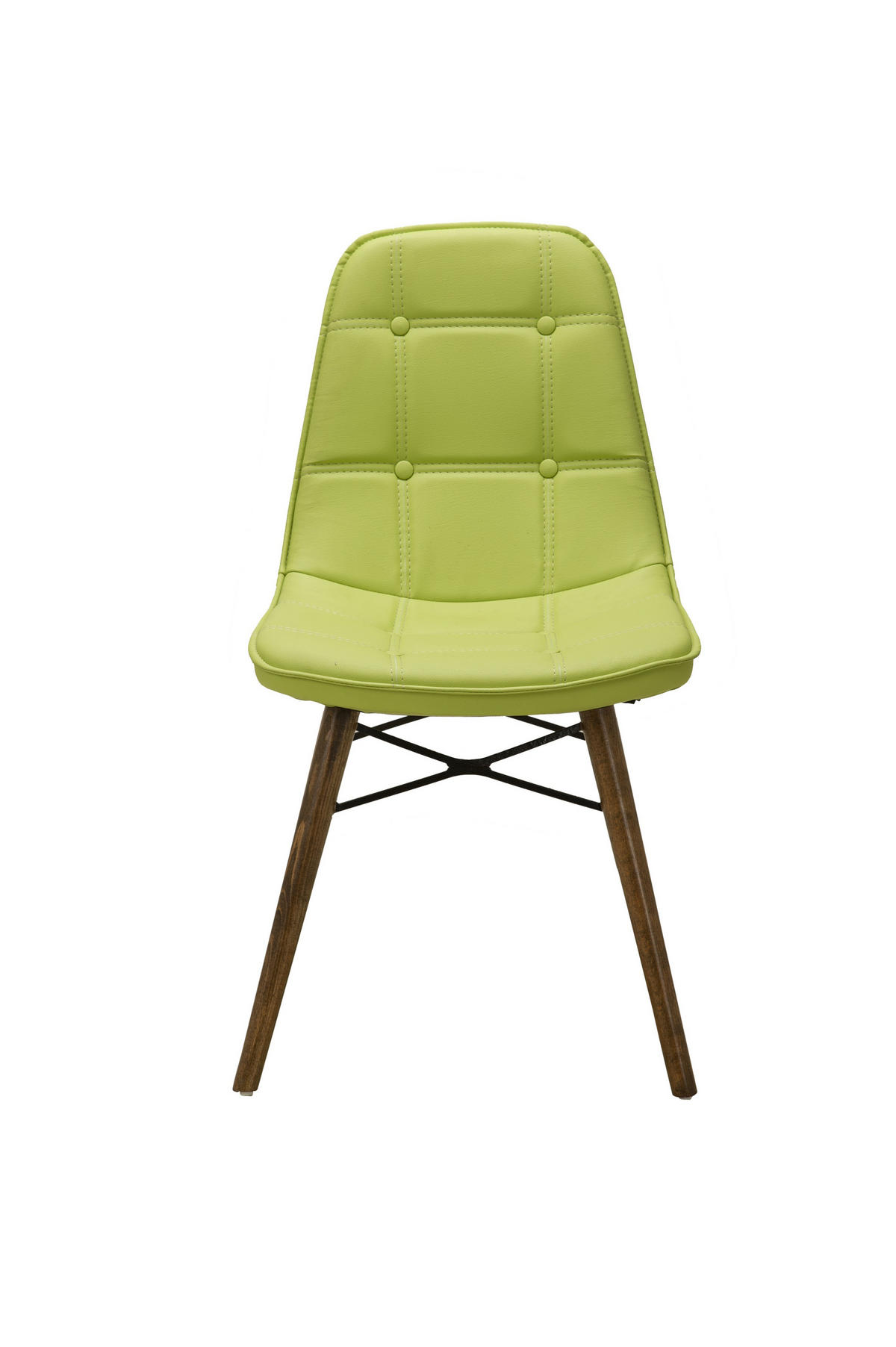 STUHL DENVER mit Holzbeinen - Hellgrün, Holz/Textil (46/85/46cm) - Stuhlmann