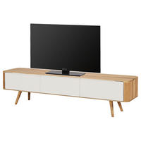TV-LOWBOARD - Wildeiche teilmassiv - Wildeiche/Weiß, Holzwerkstoff (180/45/42cm) - home24