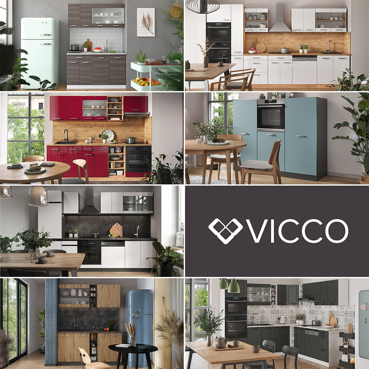SOKLOVÝ PANEL R-Line, Antracit/Antracit, 56.3 cm Sada 2 kusů - antracitová, kompozitní dřevo (56.3/9.6/1.6cm) - Vicco