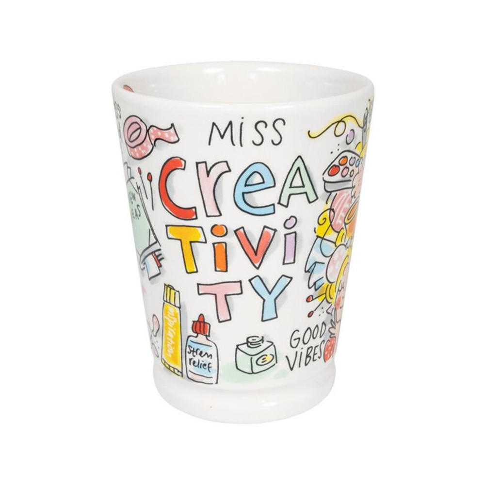 XL-BECHER Miss Kreativität in Bunt - 500 ml - Multicolor, Keramik (0.5L) - Blond Amsterdam