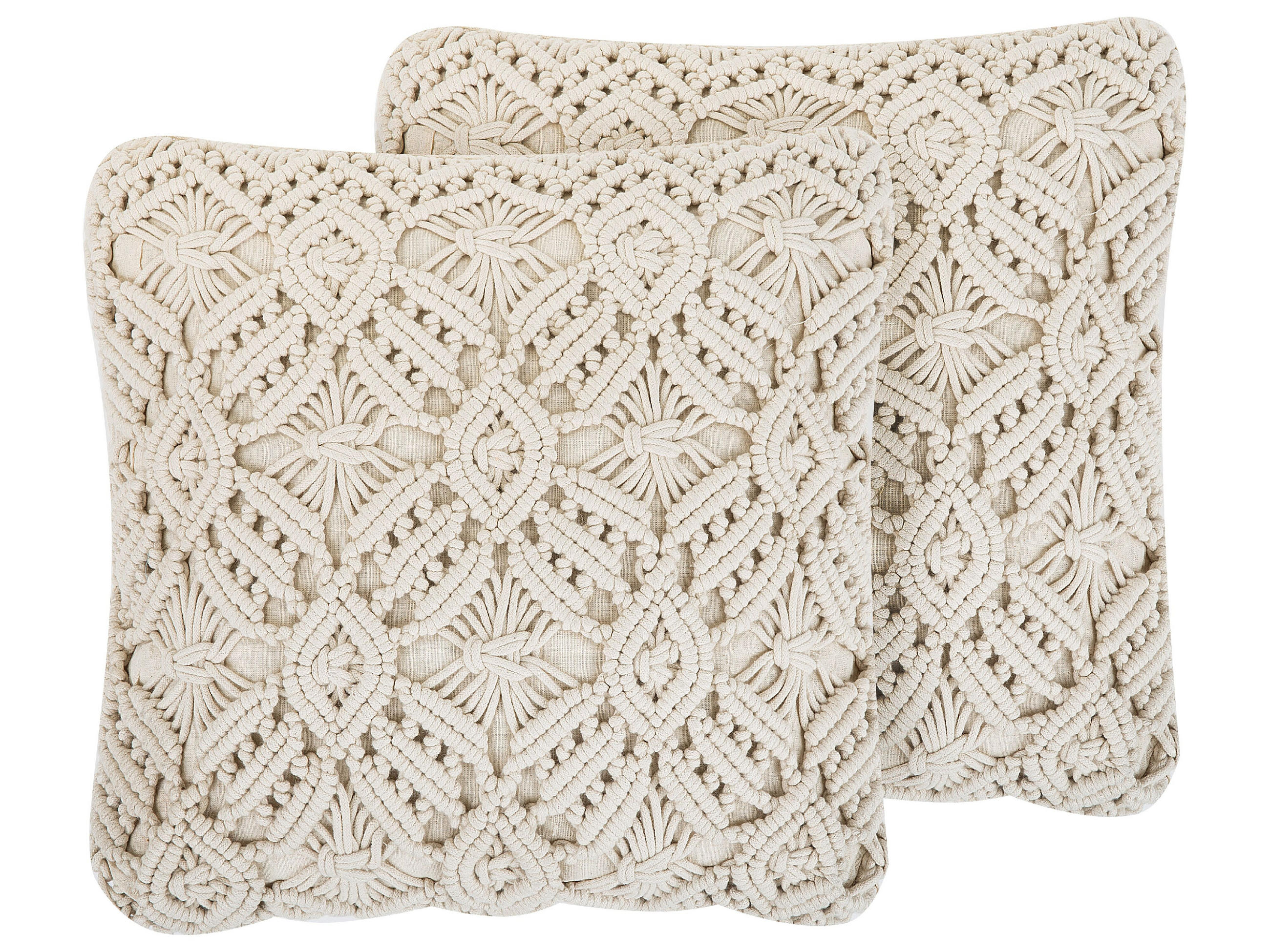PERNĂ DECORATIVĂ set de 2 bej 50/50 cm Esenkoy