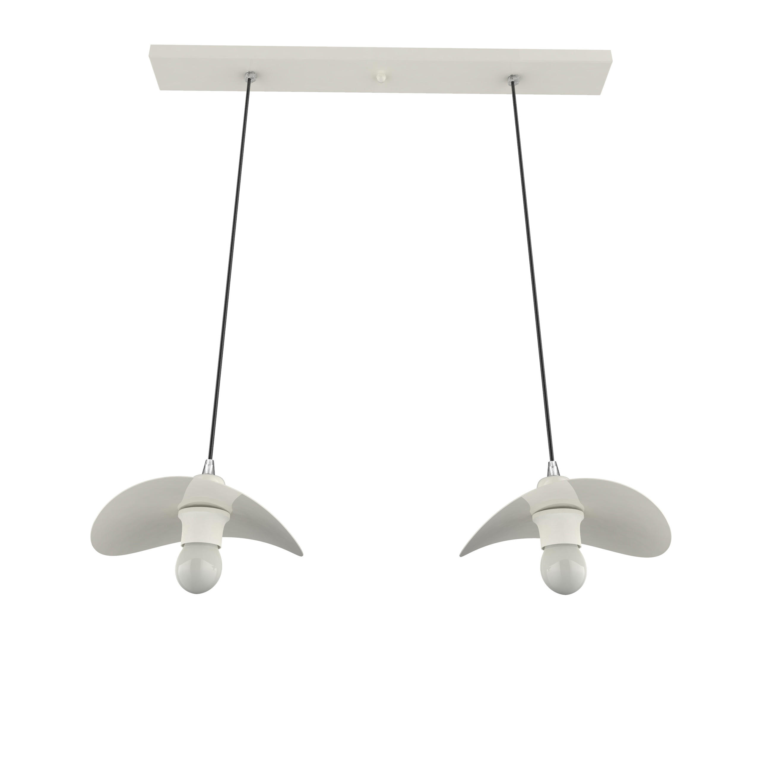 HÄNGELEUCHTE - Weiß Hochglanz, Metall (25/30/120cm) - Lumicom