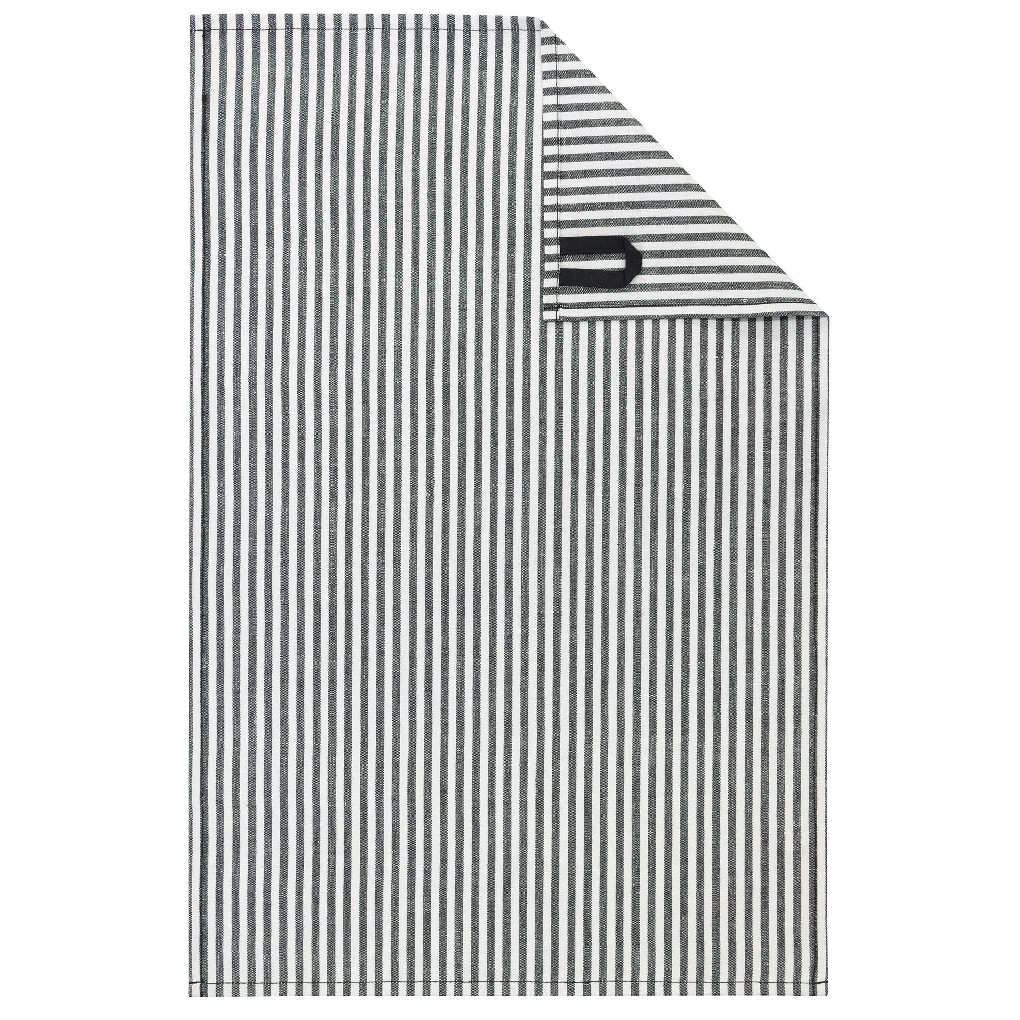 GESCHIRRTÜCHER CUISINE ZOOM STREIFEN 121 SCHWARZ - 97 - Schwarz, Textil (50/70cm) - Cawoe