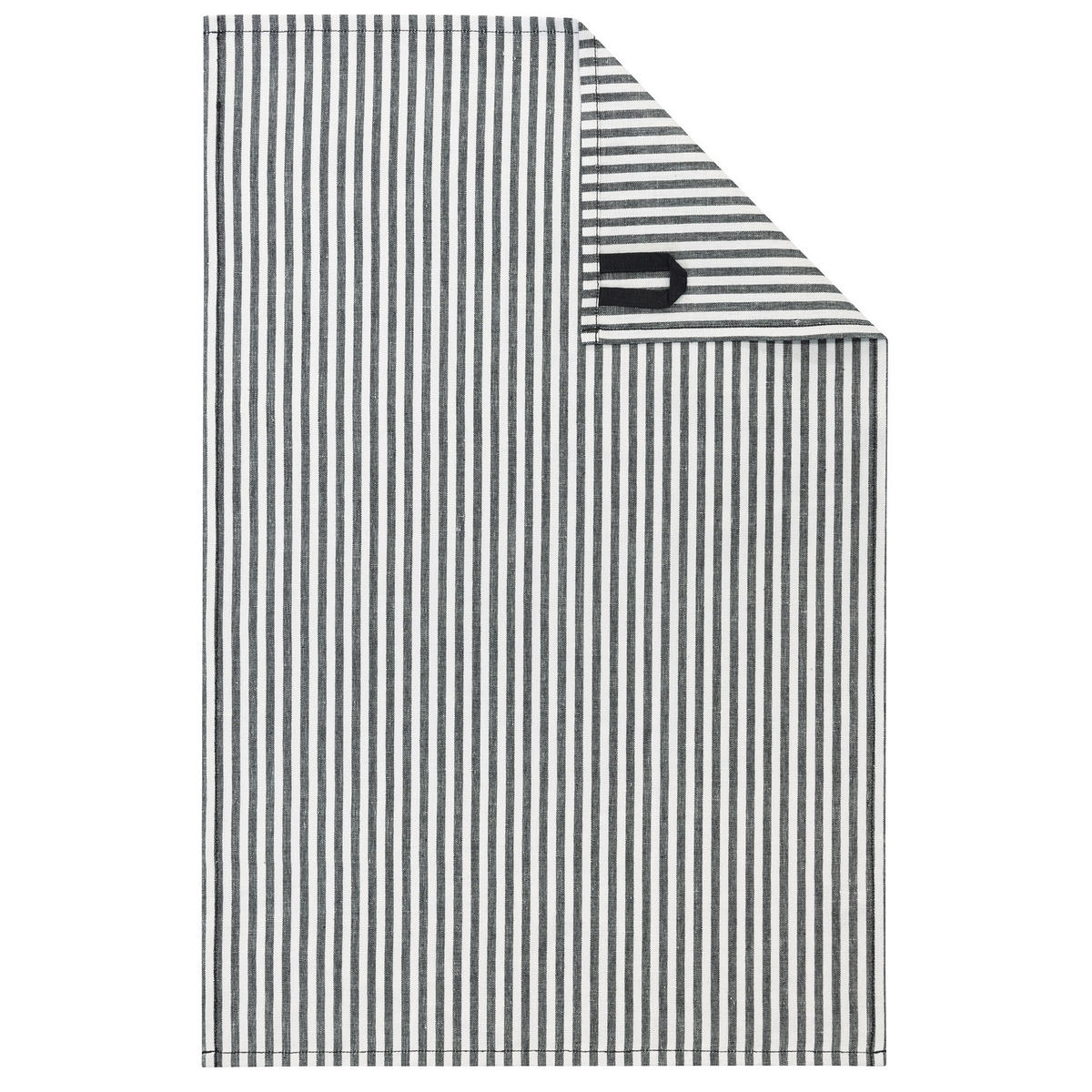 GESCHIRRTÜCHER CUISINE ZOOM STREIFEN 121 SCHWARZ - 97 - Schwarz, Textil (50/70cm) - Cawoe