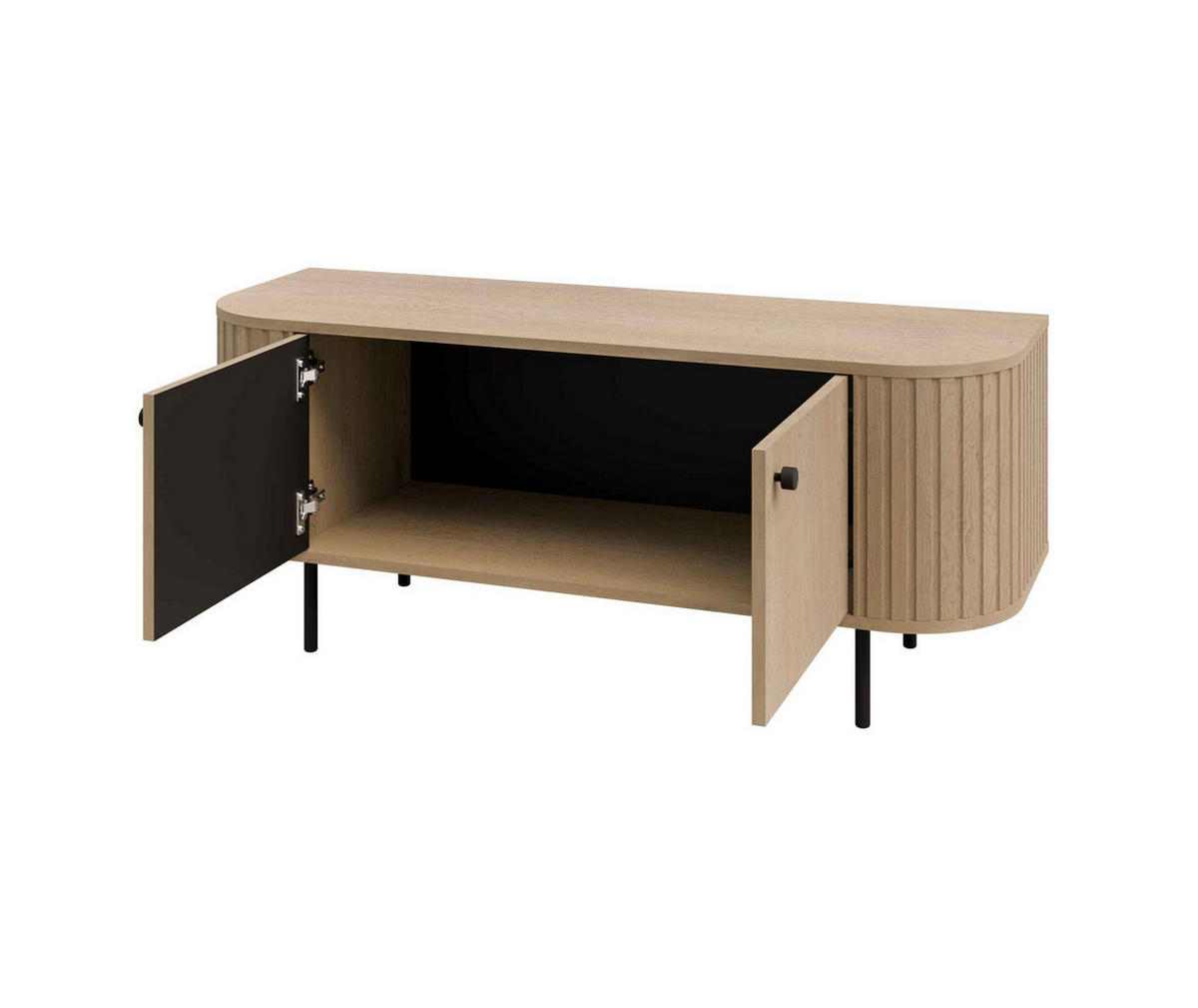 LOWBOARD BOLLA 123/50/42,3 cm, Eichefarben - Eichefarben, Holzwerkstoff (123/50/42.3cm) - MASSENO