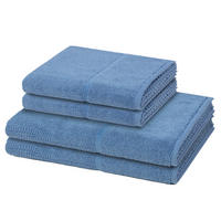 FROTTIERSET Pearl 4-teilig - Blau, Textil (50/100cm) - MÖVE