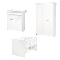 BABYZIMMER-SET Anton, 3-teilig - Weiß, Holzwerkstoff (78.5/80/142cm) - Roba