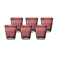 TRINKGLÄSER Burano lila 330 ml 6er Set - Lila, Glas (0.33L) - Leonardo Living