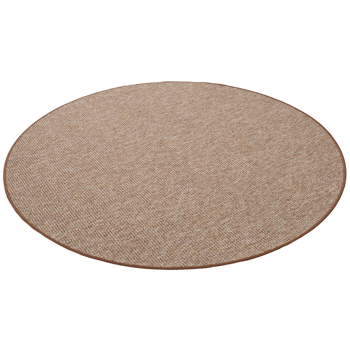 SCHLINGENTEPPICH PRIMO RUND - Braun, Textil (200/200cm) - Snapstyle