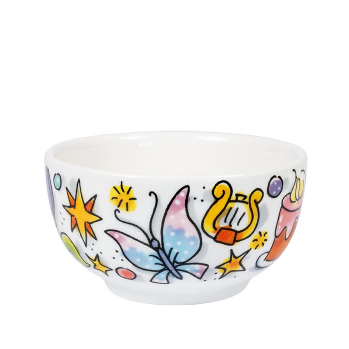SCHALE Symbolica in Bunt - 8cm - Multicolor, Keramik (8.7/5.5/8.7cm) - Blond Amsterdam