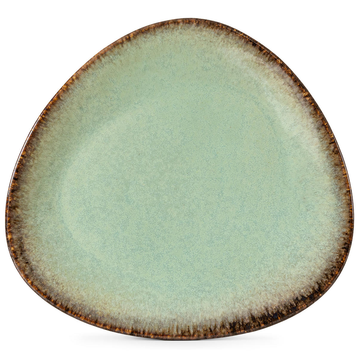 SPEISETELLER PRIMA 6-tlg, Salbeigrün - Salbeigrün, Keramik (28/30/2cm) - KONSIMO®
