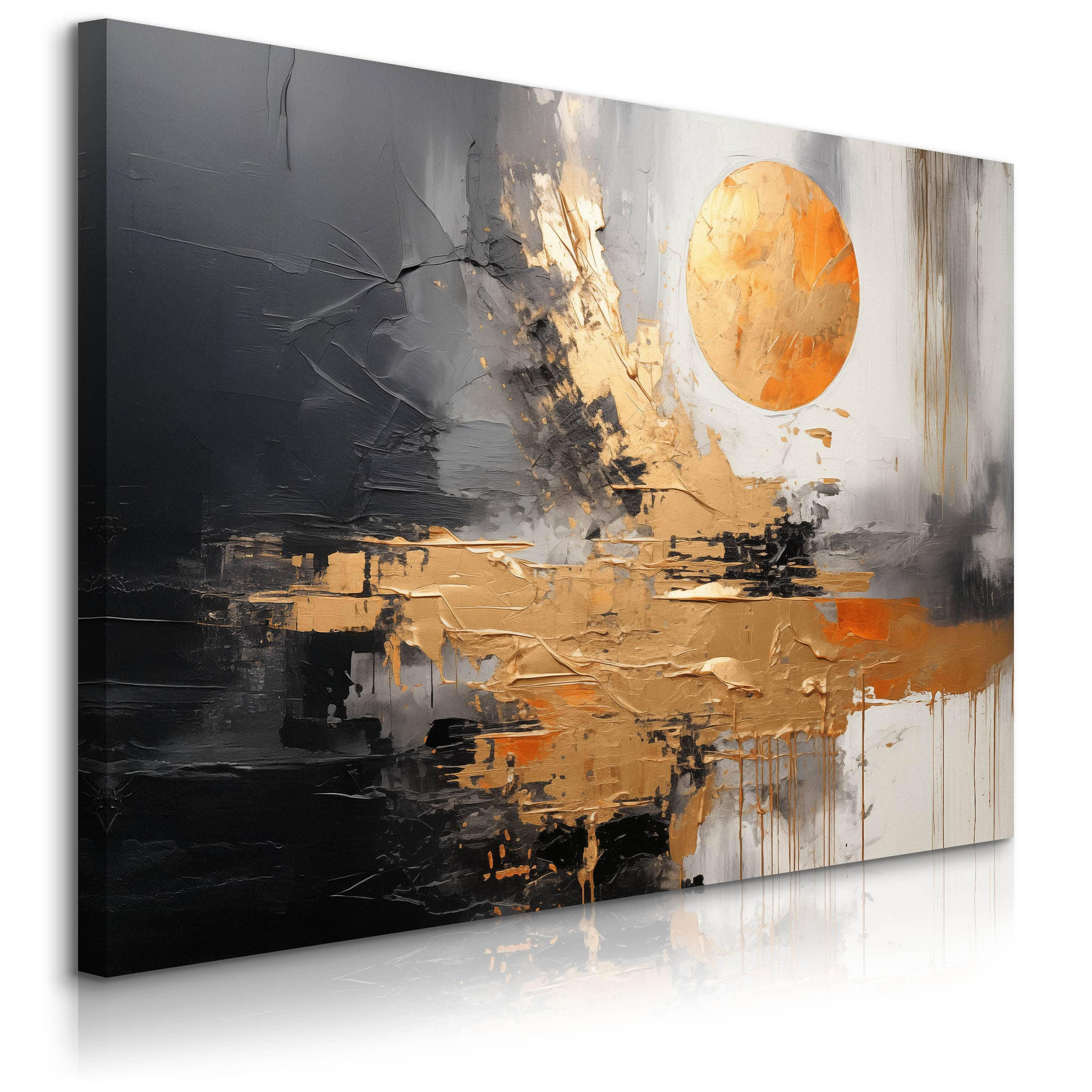 Muralo Leinwandbild Grau, Schwarz 40x30 cm