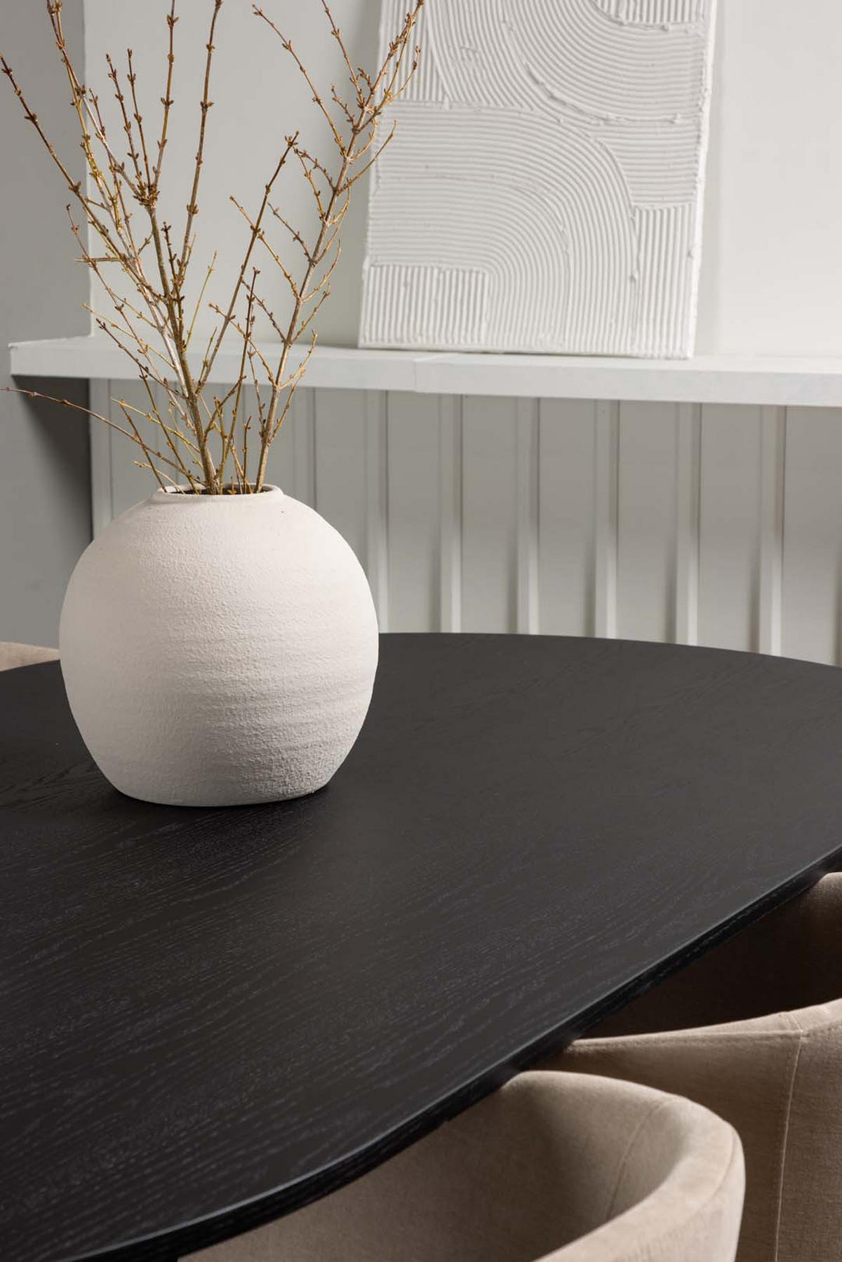 TISCHGRUPPE Schwarz - Schwarz, Holzwerkstoff (115/75/230cm) - ebuy24