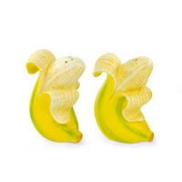 GEWÜRZSTREUER Set 2-tlg. Banana Romance, Dolomit, Gelb, 5.8 cm - Gelb, Keramik (1/1/1cm) - Donkey Products