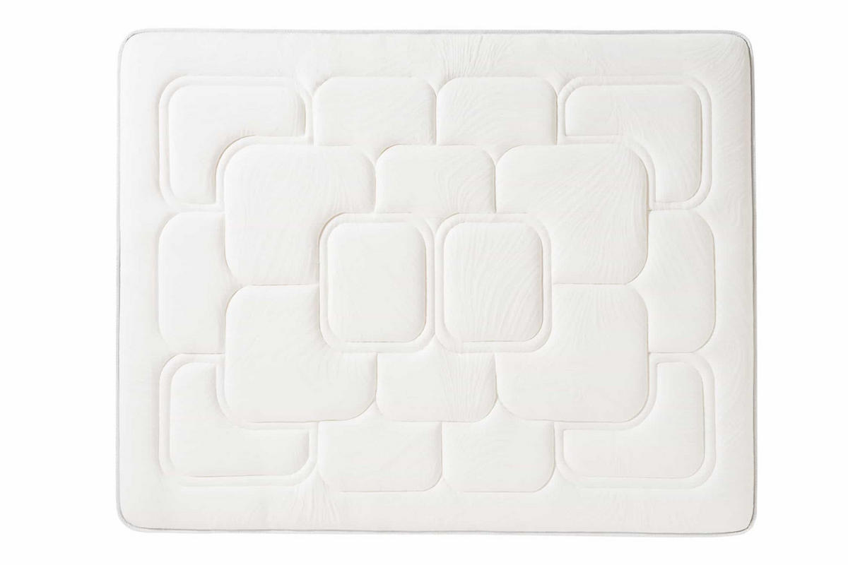 MATRATZE King Max Multizone - 150X200, 30cm - Weiß, Textil (150/200cm) - Moonia