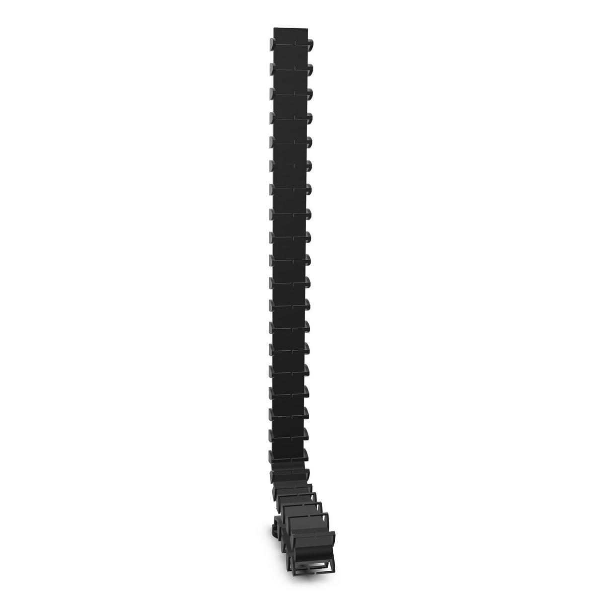 KABELKANAL Vertikale Kabelführung für höhenverstellbare Schreibtische / - Schwarz, Kunststoff (8/31/22cm) - ASSMANN